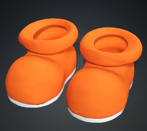 3D Model for Cartoon Shoes Boots