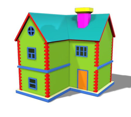 3D Model House Free Downloads