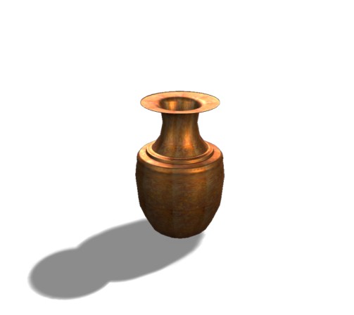 Free 3d models for Traditional Water Container  for copper 3D  based in Low Poly style