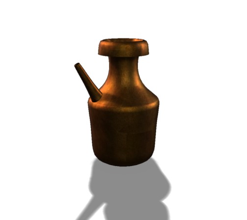 free 3d models for Traditional Water Container for copper 3D  based in Low Poly style.