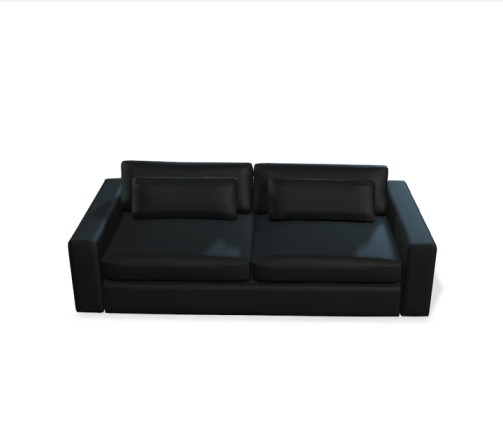 free 3d models Sofa 3D  based in Low Poly style.