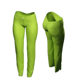 Girls Solid Color Trouser