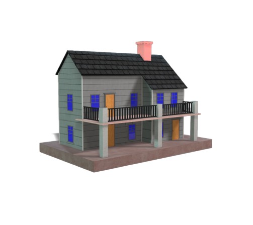 Little French house 3D Model