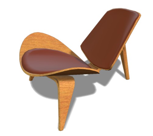 Low Poly Chair 3D Model