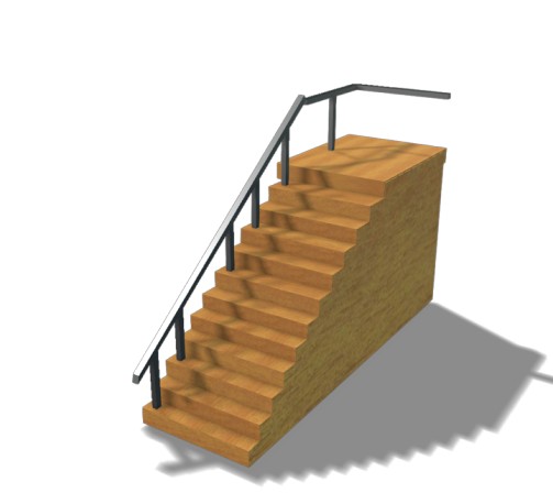 Low Poly Simple Stair