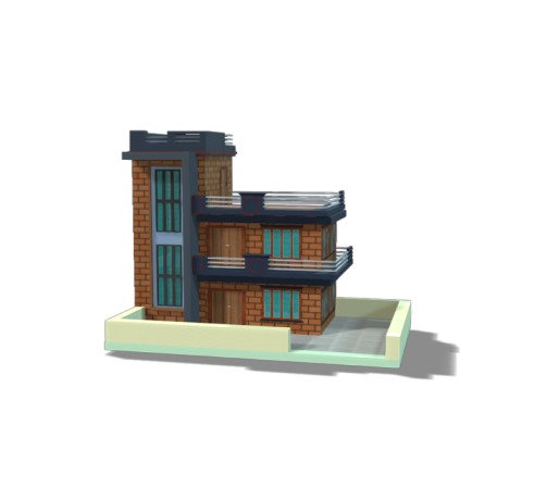 Modern House Low Poly