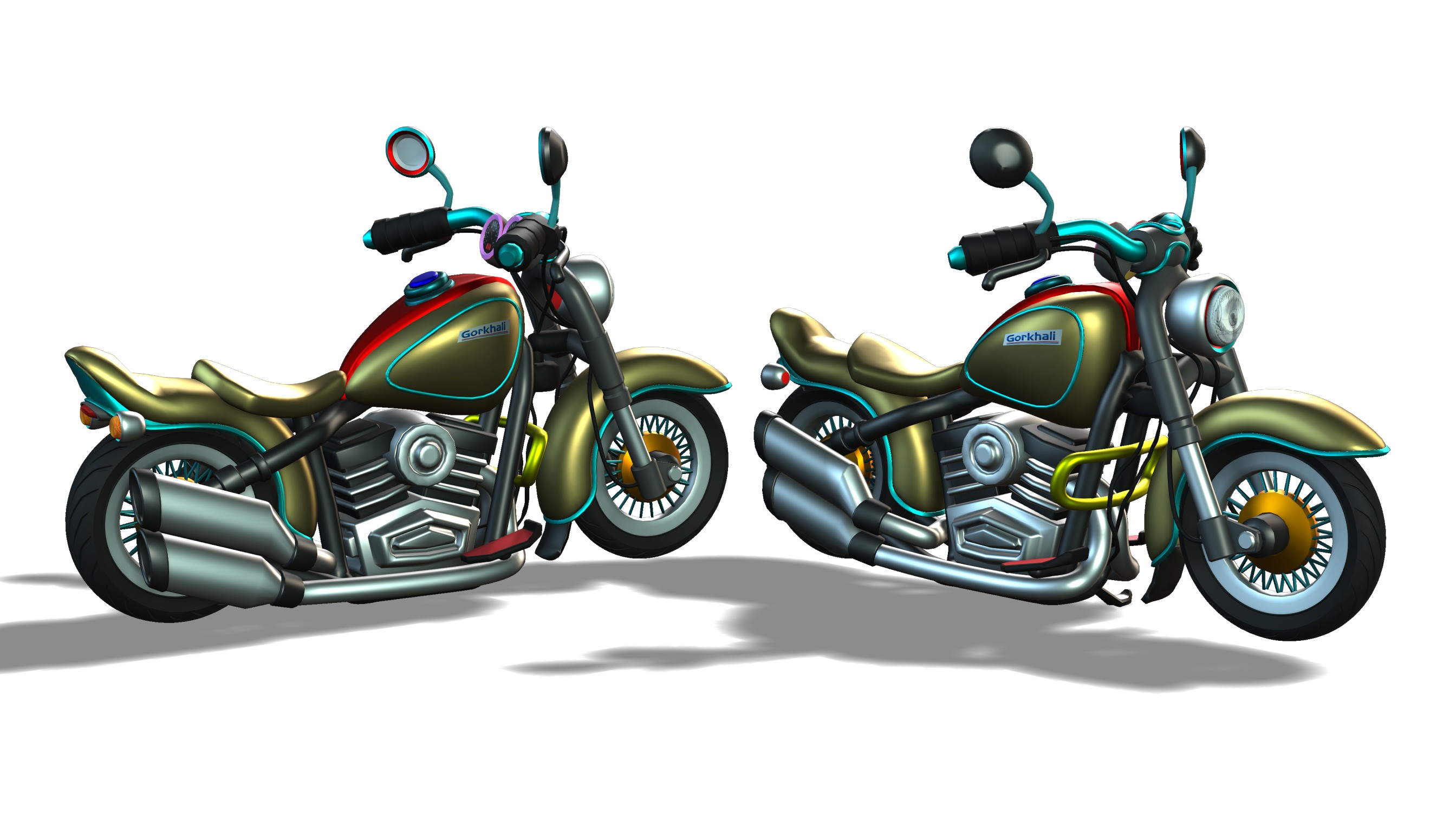 Motorcycle 3D Model free download in FBX format and iClone Props Files